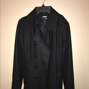 BLACK WINTER PEA COAT